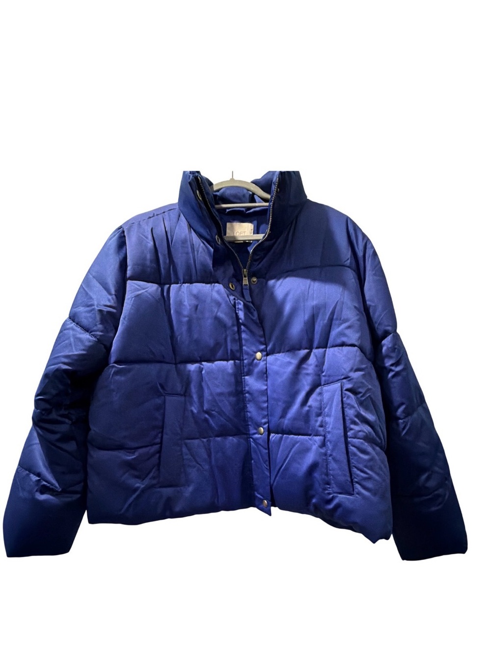 LOFT Royal Blue Quilted Puffer Jacket